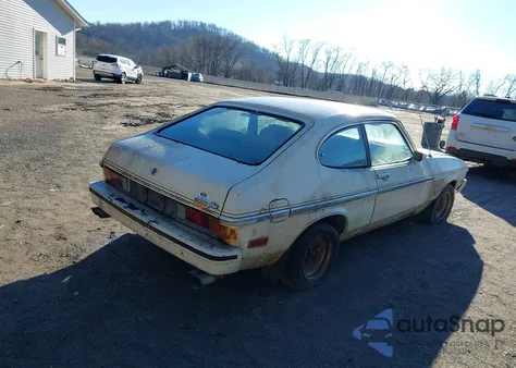 1976 Mercury Capri from USA, damaged, VIN GAECSK25625